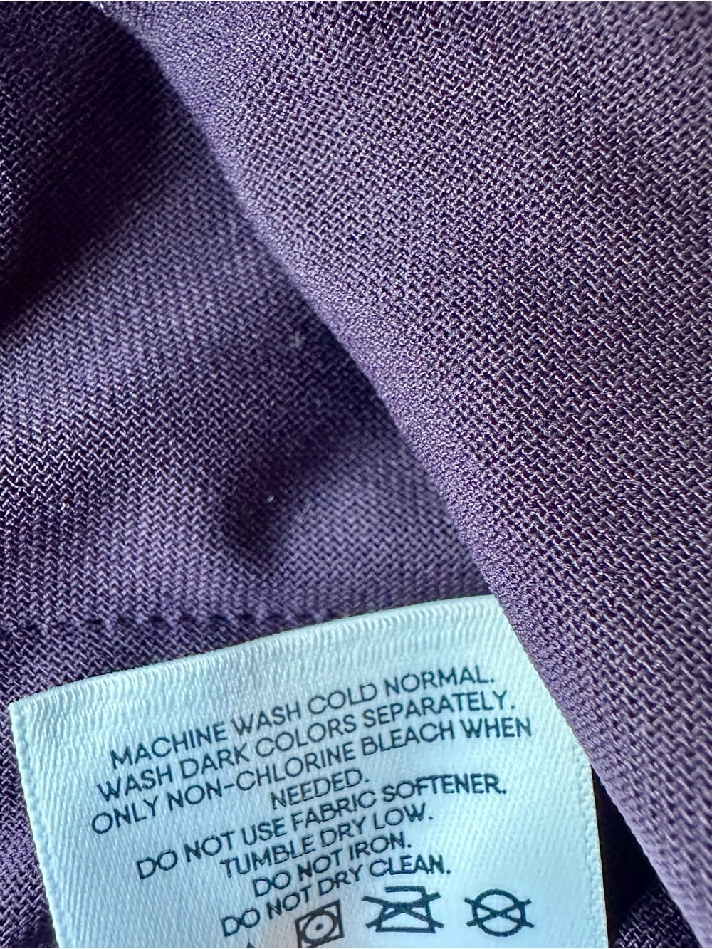Lands End NWT Womens M 10-12 Heritage Fleece Pullover - Colorblock Purple - Picture 7 of 11